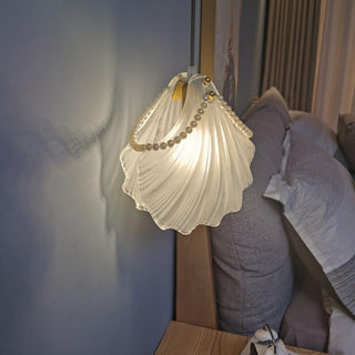 Laiba  - Patterned Coloured Glass Shell Ceiling Pendant Light