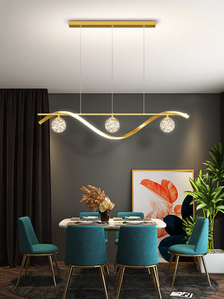 Nuri - Modern Hanging Round Ring Cluster Ceiling Chandelier