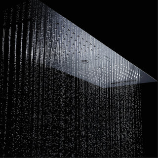 Loida - Modern LED Stainless Steel Ceiling Mounted Shower Panel with Phone Control