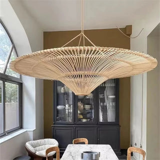 Mitooma - Wabi Sabi Style Rattan Large Hand Woven Wicker Pendant Lamp
