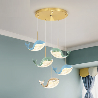 Shinas - Dolphin Pendant Hanging Ceiling Light