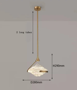 Coslada - Minimal Modern Patterned Glass Pendant Statement Pendant Ceiling Light