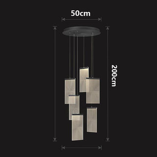 Jude - Modern Teardrop Gold Ceiling Chandelier