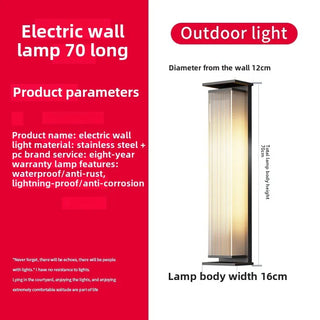 Rhosyn - Modern Simple Outdoor Waterproof Solar Wall Lights