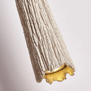 Vlore - Wabi Sabi Wood Style Long Cone Tube Pendant Ceiling Light