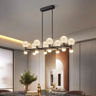 Gopi - Modern Glass Ball Multi Head Ceiling Chandelier