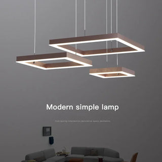 Spectre - Modern Minimalist Dimmable Hanging Square LED Ceiling Light Chandelier
