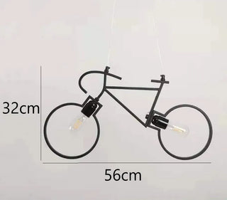 Carn - Retro Black Bicycle Industrial Pendant Ceiling Light