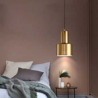 Tulagi - Modern Industrial Gold Round Hanging Pendant Ceiling Light