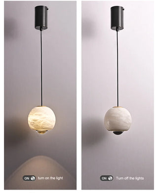 Amal - Cream Marble Ball LED Pendant Ceiling Light