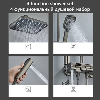 Alper  - Digital Waterfall Shower System Set Thermostatic