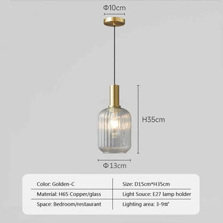 Carolina - Vintage Stained Glass Hanging Pendant Light