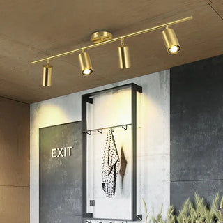 Ramesa - Modern Gold Semi-Flush Adjustable Head LED Ceiling Light