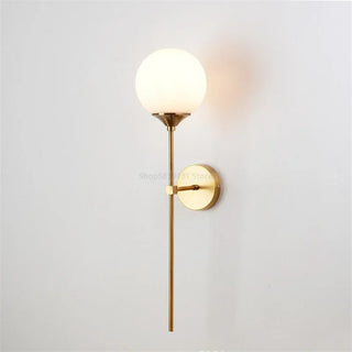Phineas - Nordic Modern Glass Wall Lamp Gold Led Wall Light