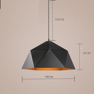 Ivy - Hanging Geodesic Dome Multi Edge Pendant Ceiling Light