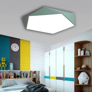 Colonia - Modern Pentagonal Flush Mount Ceiling Light