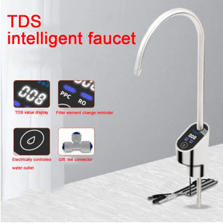 Water purifier 304 stainless steel household TDS value display intelligent Faucet 1/4" 3/8" 24V Touch Screen water faucet