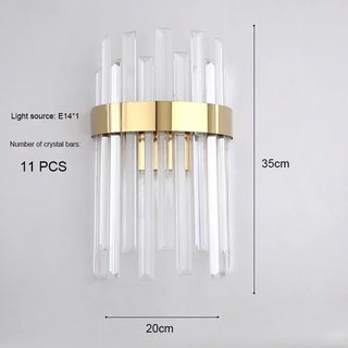 Madeline - Modern Luxury Crystal Led Wall Lamp