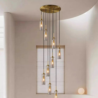 Rome - Cracked Glass Pendant Ceiling Chandelier