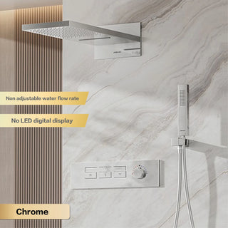 Lazare  - Modern LED Smart Display Wall Mounted Shower Set Multi Function