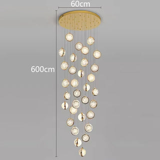 Gennie - Crystal Ceiling Pendant Chandelier