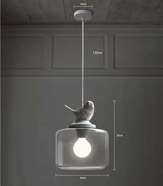 Plessen - Nordic Glass Bird Hanging Light