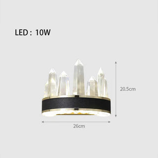 Stellara - Ice Crystal Luxury Round Hanging Lamp