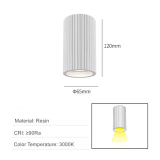 Koska - Modern Nordic Resin LED Ceiling Downlight Anti-Glare