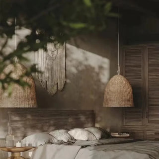 Pascal  - Japanese Style Round Bamboo Pendant Ceiling Light