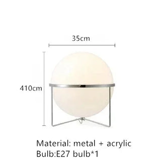 Corvella - Chrome Acrylic Ball Floor Lamp