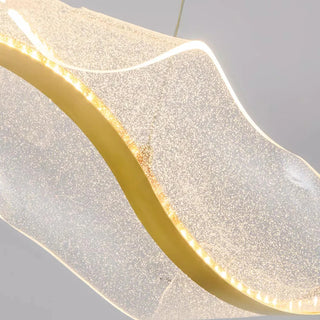 Torpeed - Modern LED Wave Gold Ceiling Light Chandelier