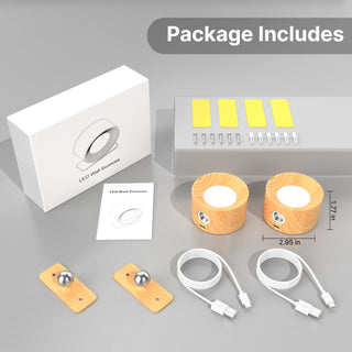 Pennie - LED Battery Wall lights with 3 Brightness & Colour Modes