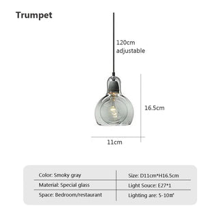 Mbale - Glass Double Shade Hanging Round Pendant Light