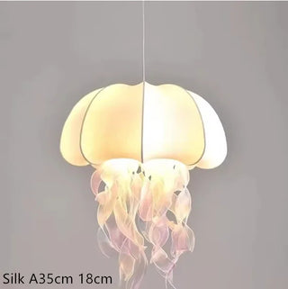 Qarshi - Japanese style Silk Overlap Shell Design Pendant Lamp