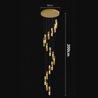 Elnur - Hanging Crystal Pendant Ceiling Chandelier