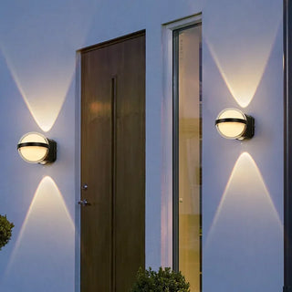 Leoline - Modern 10W Round/Rectangular LED Outdoor Wall Light