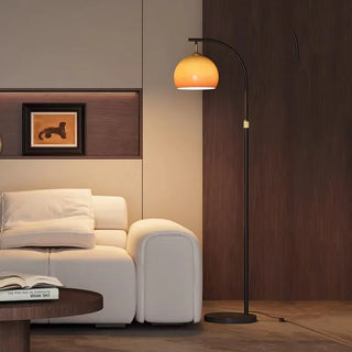 Solenne - Modern LED Sunset Arc Floor Lamp with Remote Control