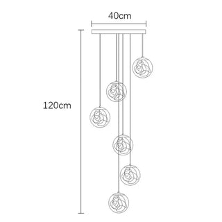 Glaxy - Glass Ball Hanging Pendant Chandelier