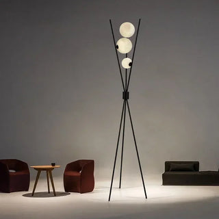 Lourdes - Stylish Minimalist Floor Lamp with Moon-Inspired Design