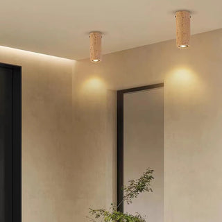 Rochor - Cylindrical Natural Stone Ceiling Light