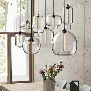 Millie - Transparent Glass Bubble Led Pendant Lights