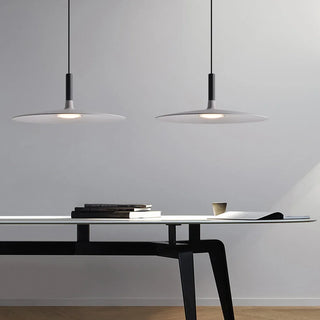 Fiadh - Modern Round Flat Dish Hanging Pendant Ceiling Light