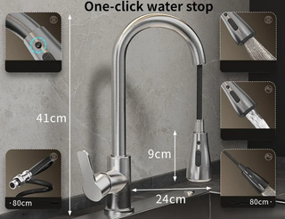 Gena - Pull Down Cold/Hot Water Dual Purpose Tap