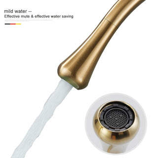 Swan - 360° Swivel Basin Faucet, Water Drop Design, Single Handle, Chrome Finish, Brass Material