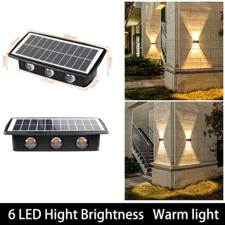 Sandi - Solar LED Up/Down Outdoor Wall Light Waterproof