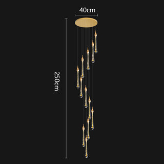 Harraz - Crystal Pendant Ceiling Chandelier
