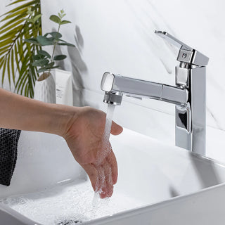 Penney - Modern Pull Out Hot/Cold Single Lever Basin Tap