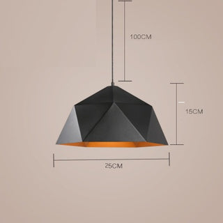 Ivy - Hanging Geodesic Dome Multi Edge Pendant Ceiling Light