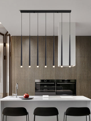 Felipe - Black Hanging Multi Long Tube Combination Ceiling Light