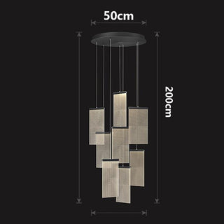 Jude - Modern Teardrop Gold Ceiling Chandelier